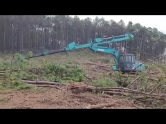 Khai thác rừng cánh tay kính thiên văn với nắm, chăm sóc cây xử lý Telescopic Boom Excavator