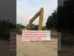 CAT323 cánh tay trượt của máy đào 23T phù hợp với kỹ thuật đường ống nước thải Q355B tuổi thọ dài