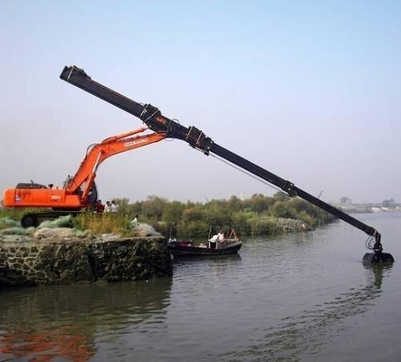 PC360 Long Excavator Clamshell Telescopic Boom Arm, Extended Long Reach Arm