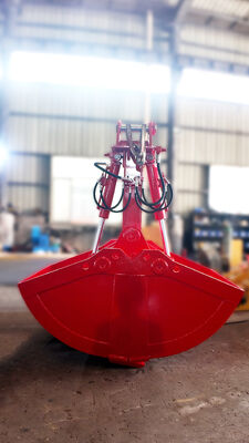 Thợ đào Hydraulic Clamshell Grab Bucket, Design Shell Bucket hai xi lanh để tháo, tải và di chuyển đất