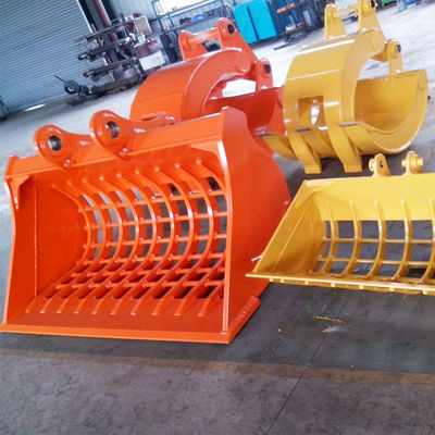 Máy đào đá OEM 1Cbm Skeleton Rock Bucket cho 320 ZX200 DX200 SY205C