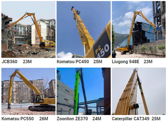 Mini Excavator Long Reach Demolition Boom Cho ZX60 PC120 CAT316 Excavator tháo dỡ tháo dỡ tháo dỡ