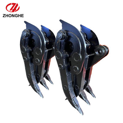 Bộ gắp cơ khí chống đồ CE cho máy xúc, Bộ gắp kim loại phế liệu  Jcb Liebherr