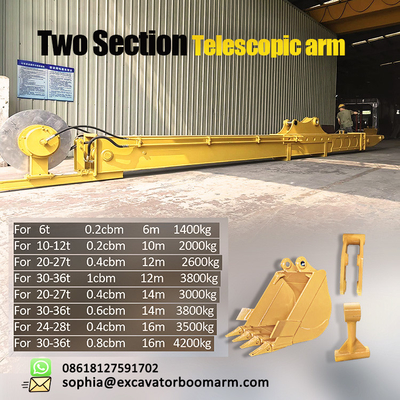 CAT320 Máy đào chắc chắn Kính thiên văn Boom 25m Long Reach Heavy Duty