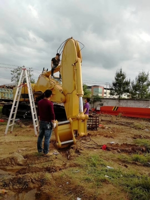Cánh tay đá nặng cho máy xúc EC480, Q355B Chất liệu Rock Boom