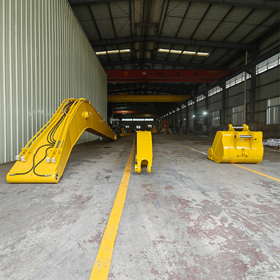 Cánh tay máy xúc đào tầm xa 10M - 28M với gầu và xi lanh cho sâu bướm