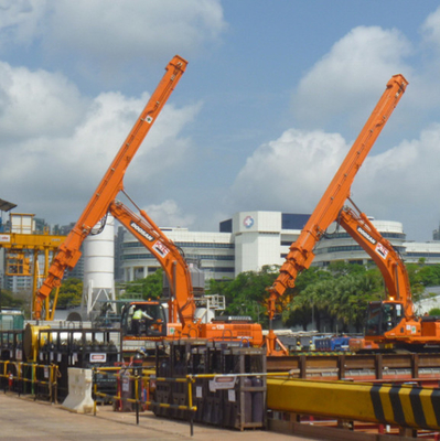Tốc độ cao hiệu quả máy đào boom kính thiên văn dài đạt boom máy đào để đào sâu hơn boom kính thiên văn máy đào clamshell