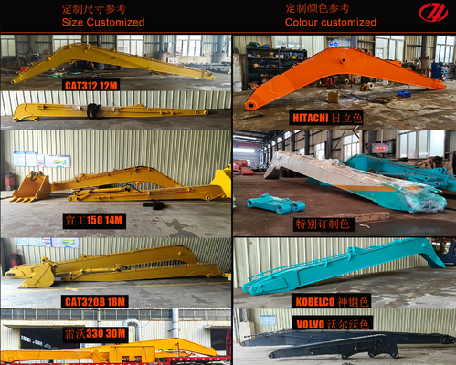 20 tấn Q355B Excavator Long Arm Q690D Excavator Long Boom với cánh tay và xi lanh