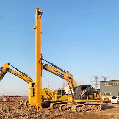 Đỏ 20 tấn Excavator Telescopic Arm Excavator Ba phần Telescopic Boom cho Hitachi Komatsu