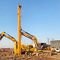 Đỏ 20 tấn Excavator Telescopic Arm Excavator Ba phần Telescopic Boom cho Hitachi Komatsu Cat
