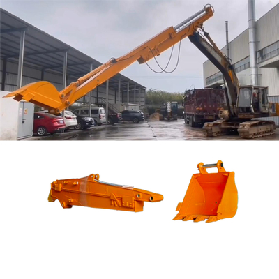 Bộ đính kèm máy đào cánh tay dài 12 mét cánh tay trượt Boom trượt cho máy đào Hitachi Doosan