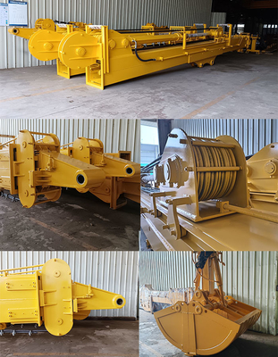 Tốc độ cao hiệu quả máy đào boom kính thiên văn dài đạt boom máy đào để đào sâu hơn boom kính thiên văn máy đào clamshell