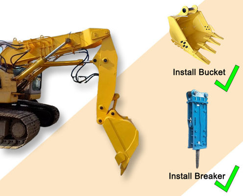 Mèo Hitachi Komatsu Excavator Đường hầm Boom excavator rút ngắn cánh tay excavator rút ngắn boom cánh tay excavator boom và cánh tay thợ đào boom cánh tay ngắn thả boom