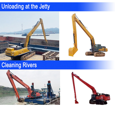 Mua hàng cao cấp Long Reach Excavator Booms With Bucket For Excavation Excavator Long Arm Long Boom Long Reach Excavator Boom Excavator Boom