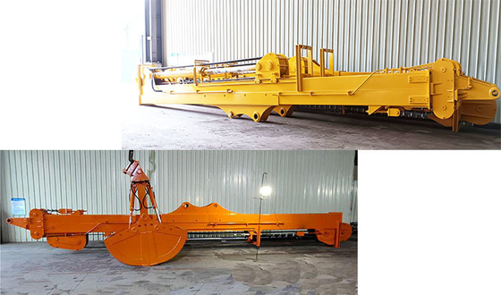 Antiwear 20-50ton Máy xúc kính thiên văn Boom Three Segment 25m 30m 32m CAT SY PC ZX