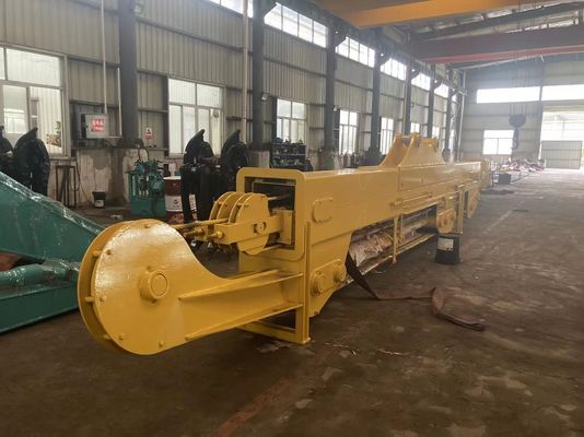 Máy đào 3 phần cánh tay phá hủy Hyundai R225 tùy chỉnh 25T-45T Dự án phá hủy tòa nhà cao tầng Q355B