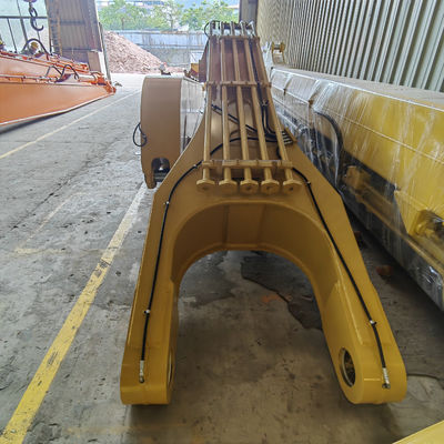 Excavator Long Reach Boom và cánh tay cho CAT390 24m chất lượng tổng thể cao hơn và chính xác tốt hơn