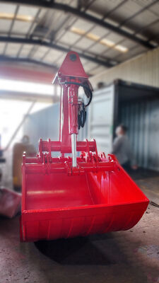 Thợ đào Hydraulic Clamshell Grab Bucket, Design Shell Bucket hai xi lanh để tháo, tải và di chuyển đất