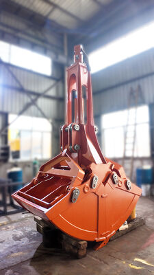 Heavy Duty Single Cylinder Clamshell Bucket, Excavator Shell Grab Bucket cho xây dựng, khai thác mỏ & xử lý vật liệu hàng loạt