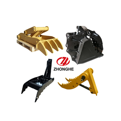 Xô đựng ngón tay cái của máy đào chống mài mòn cho CAT312, PC60 với răng đen màu vàng có thể thay thế