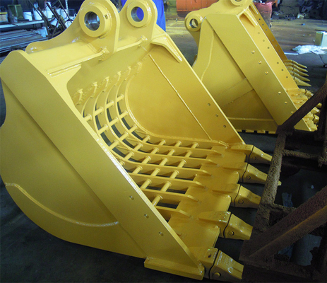 Thùng máy đào Q355B NM400, Phụ kiện máy xúc đào bền 0,6-1,2 cbm
