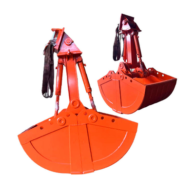 Máy đào mini xi lanh đôi Xô vỏ sò, Máy xúc thủy lực Grab Bucket
