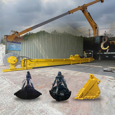 Máy khai thác Rock Bucket Cat320d cho CAT320 ZX200 DX200 SY205C, cánh tay kính thiên văn của máy khai thác 14M cho cat320