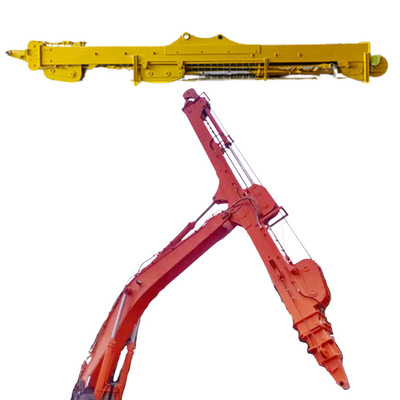 Máy đào ba phần cánh tay ống kính cho Komatsu Cat Hitachi Kato