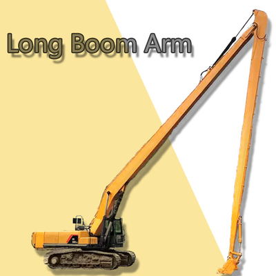 Q355B Excavator Long Reach Booms Arm Long Boom vàng đỏ xanh lá cây 7m chiều dài