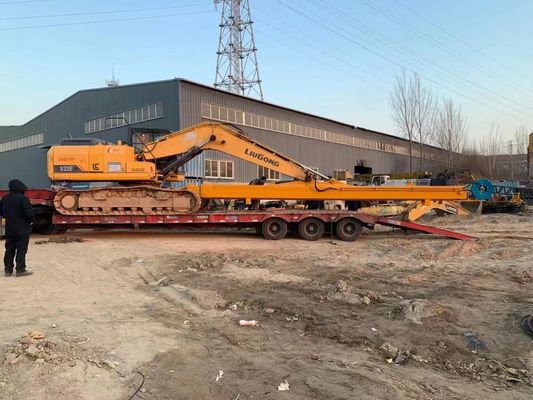 Hyundai R350 Excavator Hai giai đoạn phá hủy cánh tay Q355B cho dự án phá hủy tòa nhà cao tầng