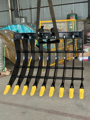 bán nóng Excavator Rake Bucket Excavator phụ kiện rễ Rake Bucket tùy chỉnh cho Excavator